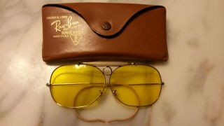 Vintage B&l Ray Ban Kalichrome Decot Shooting Sunglasses Bl 1960 