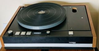 Vintage Thorens Td 126 Mk Ii Turntable.  No Arm.  Cut For Sme.  Plays 33,  45,  & 78