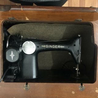 Vintage Singer 201 - 2 Electric Sewing Machine,  Cabinet Pickup Dallas,  Tx