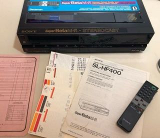 Vintage Sony Betamax Hi - Fi Sl - Hf400 Player