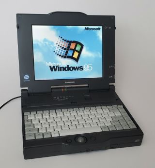 Vintage Panasonic Cf - 41 Notebook Computer / Cdrom / Windows 95 / Ms Office - 1994