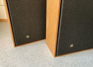 Bang & Olufsen vintage 1960s stereo wall panel speakers Beovox 1600 oak TOP cond 3