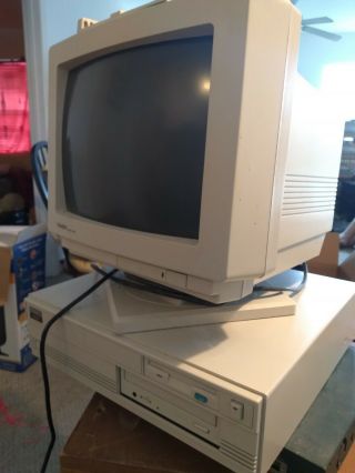 Vintage Tandy 4825 Sx Hard Drive 25 - 5142 W/tandy Video Graphics Monitor Vgm - 240