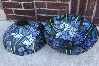 Vintage Dale Tiffany Stained Glass Lamp Shades