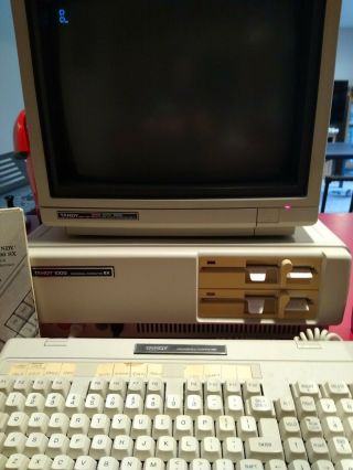 Tandy 1000 SX Vintage Personal Computer Includes Monitor Keyboard Joystick. 3