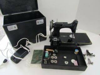 Vintage Singer 221 - 1 Featherweight Sewing Machine Accessories Case 1937