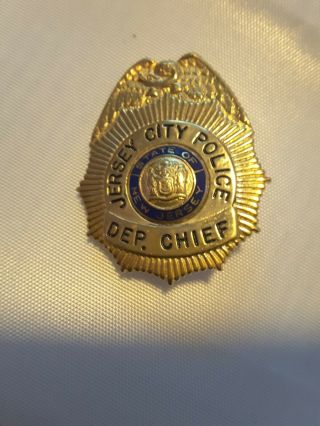 City Of Jersey Department Chief Police.  Rare Orig Antique Obsolete Vintage