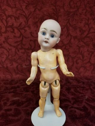 Antique German Bisque Head Kestner 143 Doll Jointed Straight Wrist Body