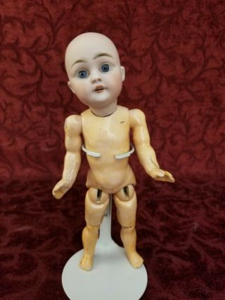 Antique German Bisque Head Kestner 143 Doll Jointed Straight Wrist Body 2