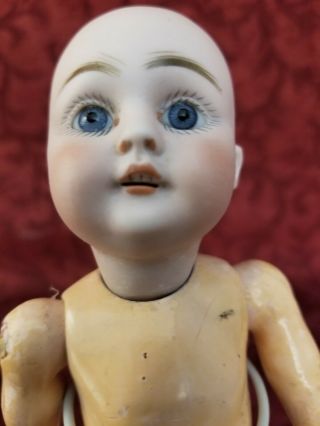 Antique German Bisque Head Kestner 143 Doll Jointed Straight Wrist Body 3