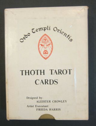Vintage Aleister Crowley Thoth Tarot Cards Llewellyn White Box A