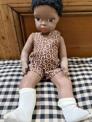 Vintage Terri Lee Black African American Doll Marked