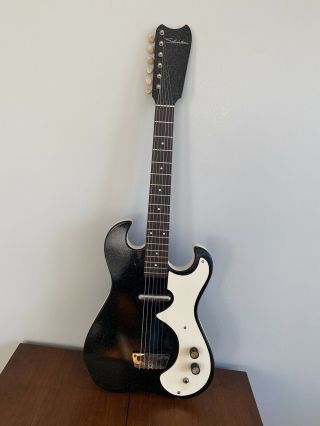 Vintage 1960’s Danelectro Built Silvertone Model 1448 Electric Guitar