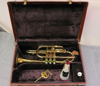 Vintage 1953 Olds " Special " Bb Cornet {nice} Serviced By Pros Built In Calif