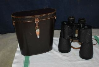 Vintage Leitz Wetzlar 10x60 Decimarit Binoculars W/leather Case - Made In Germany