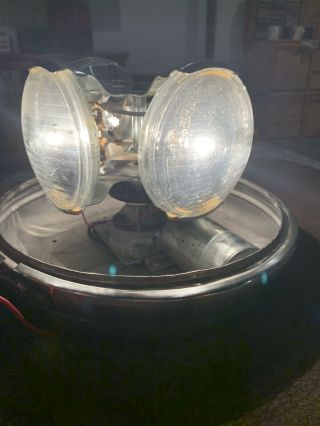 Vintage Dietz 7 - 11 Napa 490 Emergency Light 4 Bulb Rotating Beacon