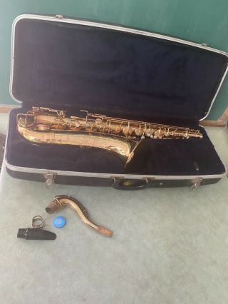 Vintage The Martin Indiana Tenor Saxophone W/ Case Elkhart