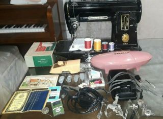 Vintage Singer 301a Direct Drive Sewing Machine W/attachments,  (p310) P2