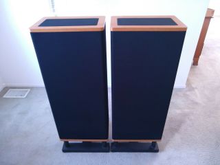 Vandersteen Model 2 2ci Vintage Speakers Oak Finish W/ Stands & Boxes 1 Owner Nr