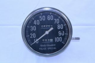 Vintage Harley Davidson Police Special Speedometer