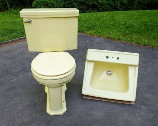 Vintage American Standard Toilet & Sink