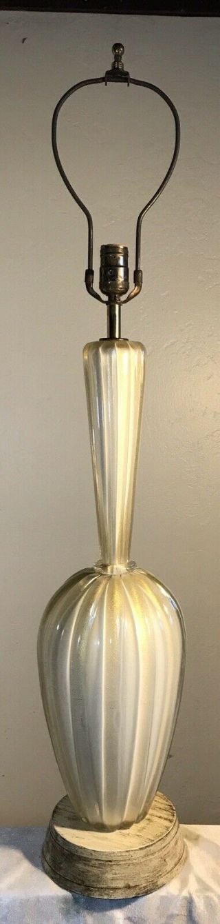 Vintage Murano Glass Lamp Barovier Toso Classic Standard Design