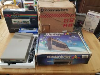 Vintage Commodore 64 Personal Computer System - with box and PS 2