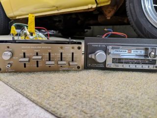 Vintage Pioneer Ke - 1300 Am/fm Cassette,  Equalizer Radio Head Unit Speakers