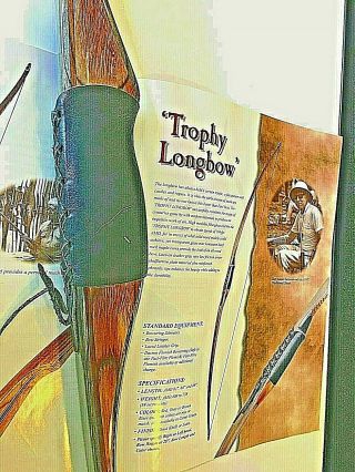 A Vintage Hoyt Bow.  Sky Trophy Long Bow Designed By Earl Hoyt.  This Bow Is