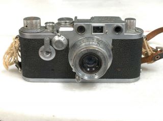 Vintage Leica Iiif Camera Body No 725642 Germany Summaron F=35cm F:35 Lens