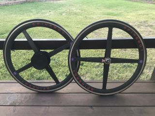 Vintage Spinergy Rev X Carbon Fiber 700c Clincher Road Wheel Set