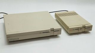 Vintage Commodore 128d Personal Computer W/1571 External 5.  25 " Floppy Disk Drive
