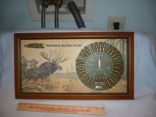 Vintage Nosler Display Big Game Bullet Board With Real Bullets