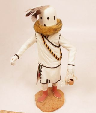 Vintage Hopi Eototo / Chief Kachina C.  1970s 12 1/2 " Hand - Carved Cottonwood Root