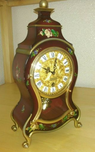 Sexy Schmid Mantel Clock Vintage German 8 Day Mechanical Wind Up