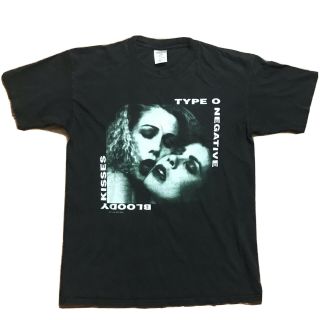 Vintage 1993 Type O Negative Bloody Kisses Band Tee Large T Shirt Rare Double