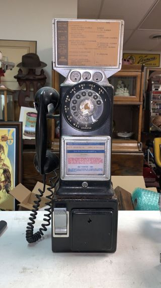 Vintage Automatic Electric Company Pay Phone