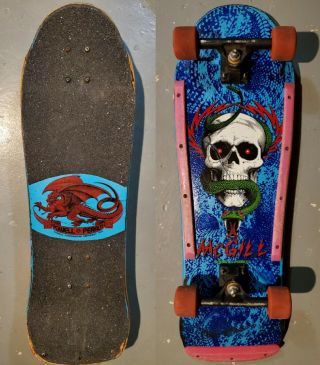 1987 Powell Peralta Mike Mcgill Skull & Snake Skateboard - Complete