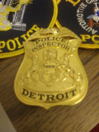 Vintage Obsolete Police Badge Set Detroit