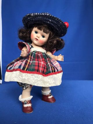 Vgc Vogue Ginny Doll Strung In 1952 Tiny Miss Series 40 Wanda Brunette
