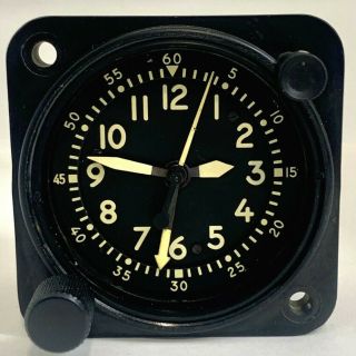 Vintage Waltham A13a Military Aircraft Clock 8 Day Cockpit Clock