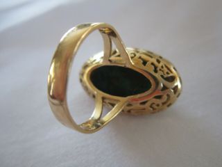 BEAUTIFUL‭ VINTAGE ONE OF A KIND PERUVIAN 18K SOLID GOLD RING 11 Grams Ornate 2