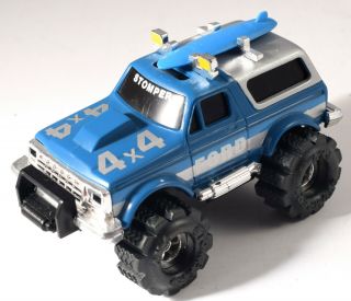 Vintage Schaper Stomper 4x4 Ford Bronco With Surfboarad Toy Vehicle