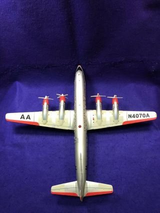 Vintage Not Tin Battery Op Dc7c N4070a American Airlines Airplane W/ Box
