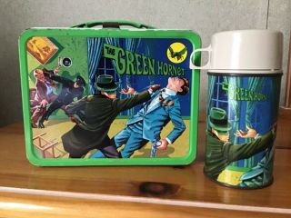 Vintage The Green Hornet Lunchbox And Thermos