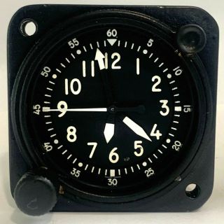 Vintage Wakmann Watch Company 8 Day A13a - 2 Military Aircraft Cockpit Clock