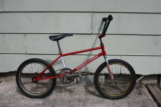 Spirit Redline Mx - Ii Bmx Bike,  Estate Find,  Vintage,  Red