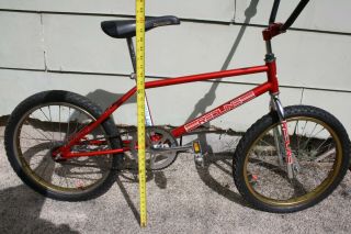 Spirit Redline MX - II BMX Bike,  Estate Find,  Vintage,  Red 3