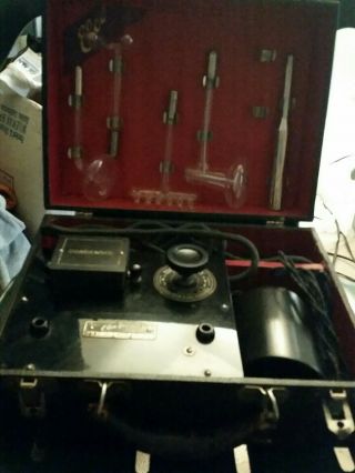 Antique Elco Violet Ray Machine Quack Medicine Medical Device Vintage 38b.