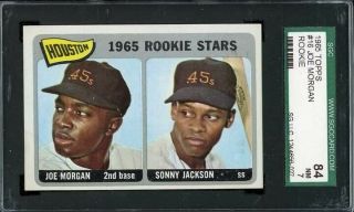 1965 Topps Roland Jackson/ Joe Morgan Houston Colt.  45s 16 Baseball Card Sgc 7